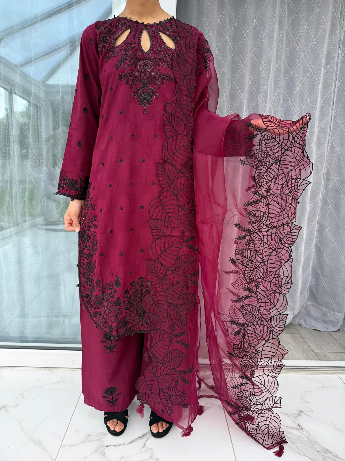 Aneelas Embroided 3 PCs