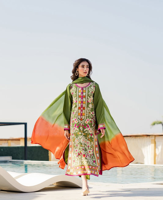 AROOSA (Embroided 3 PCs)
