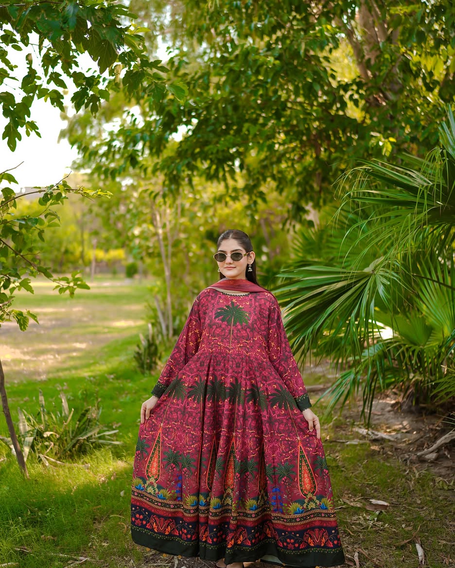Mirha Digital Printed Maxi 2PCs