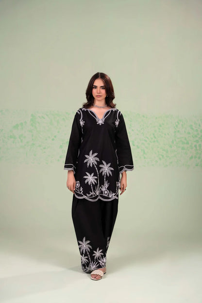 BLACK Beauty Embroided 2 PCs