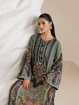 Mohangni Silk Printed Kaftaan 2 PCs