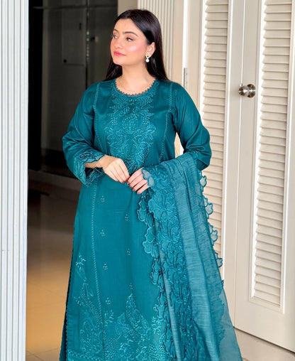 Fatima Embroidered 3-Piece Suit