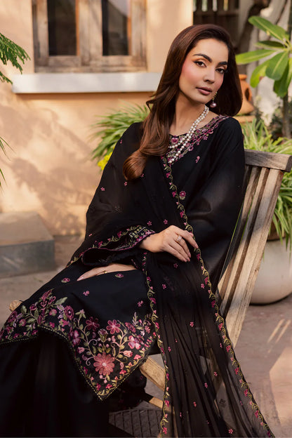 Warsha Black Embroided 3 PCs