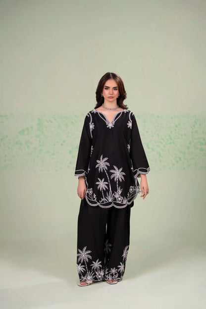 BLACK Beauty Embroided 2 PCs