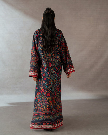Firuza Silk Printed Kaftaan 2 PCs