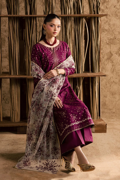 Oslo Embroided 3 PCs (Fully Embroided Dupatta)