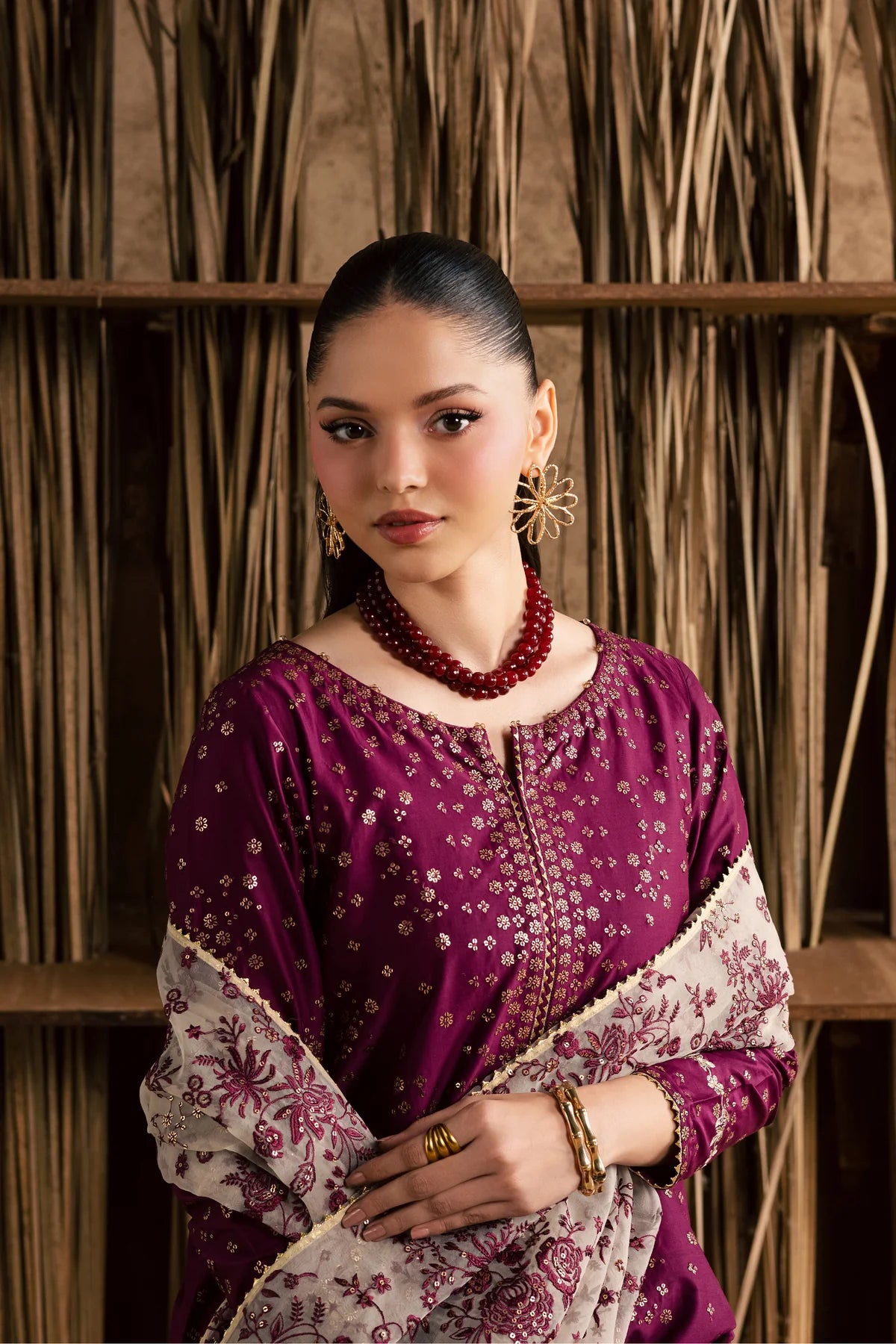 Oslo Embroided 3 PCs (Fully Embroided Dupatta)