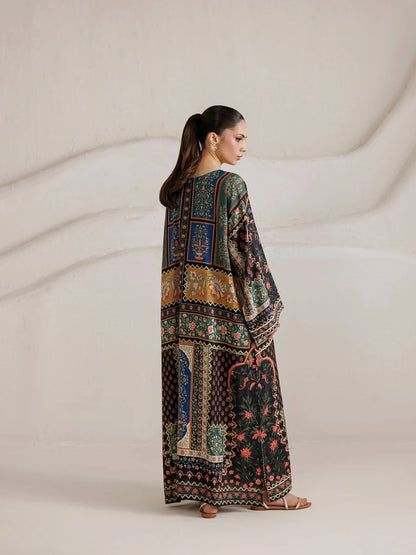 Zoombi Silk Printed Kaftaan 2 PCs