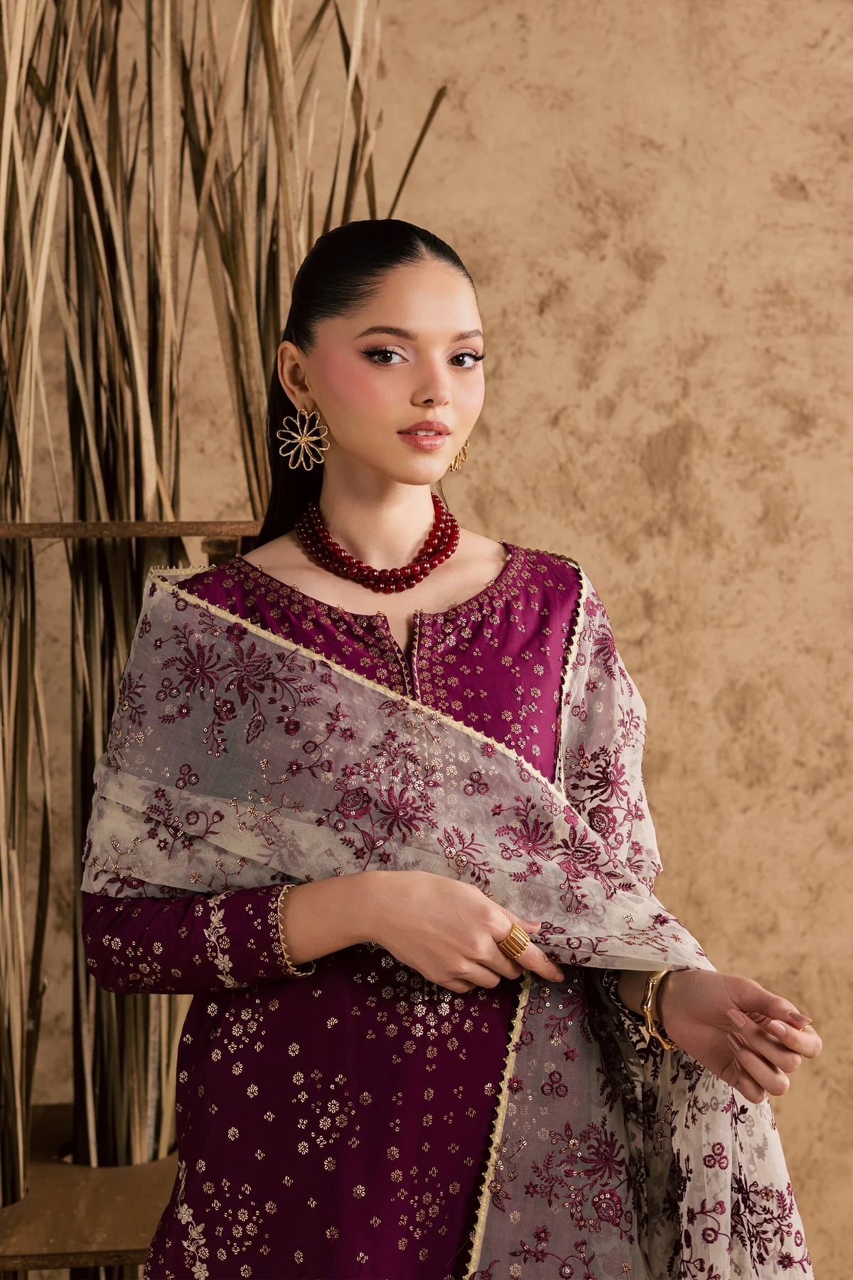 Oslo Embroided 3 PCs (Fully Embroided Dupatta)
