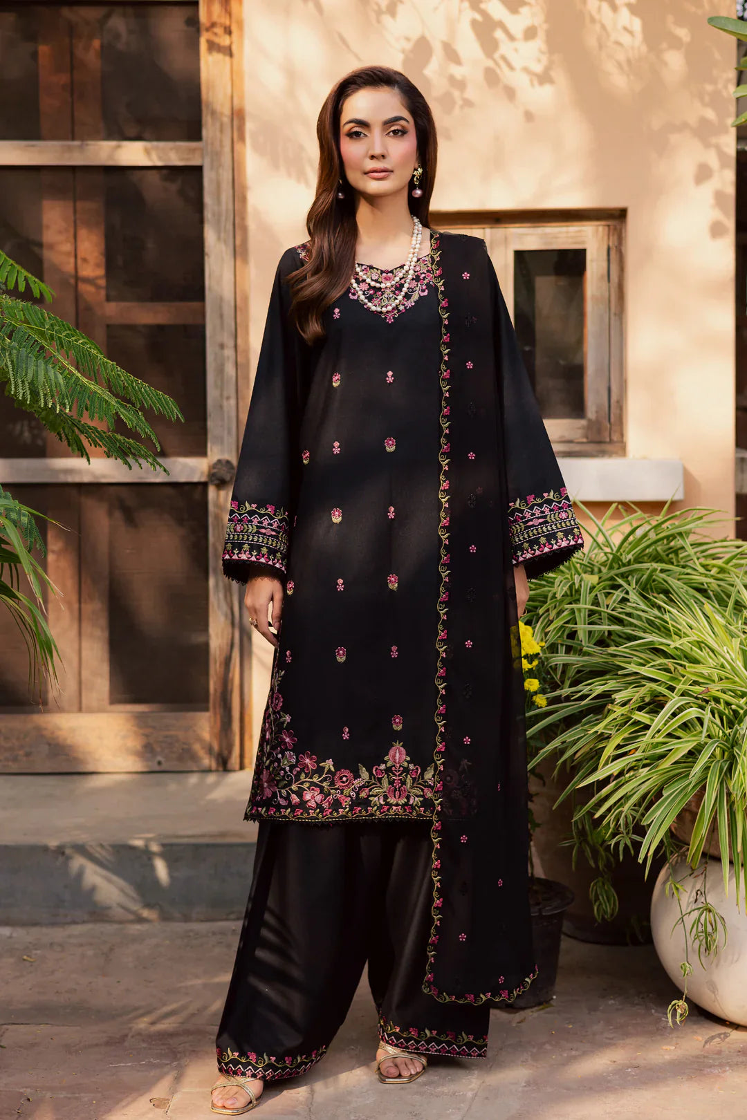 Warsha Black Embroided 3 PCs