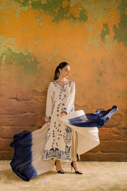 Aarina Embroided Long Length 3 PCs