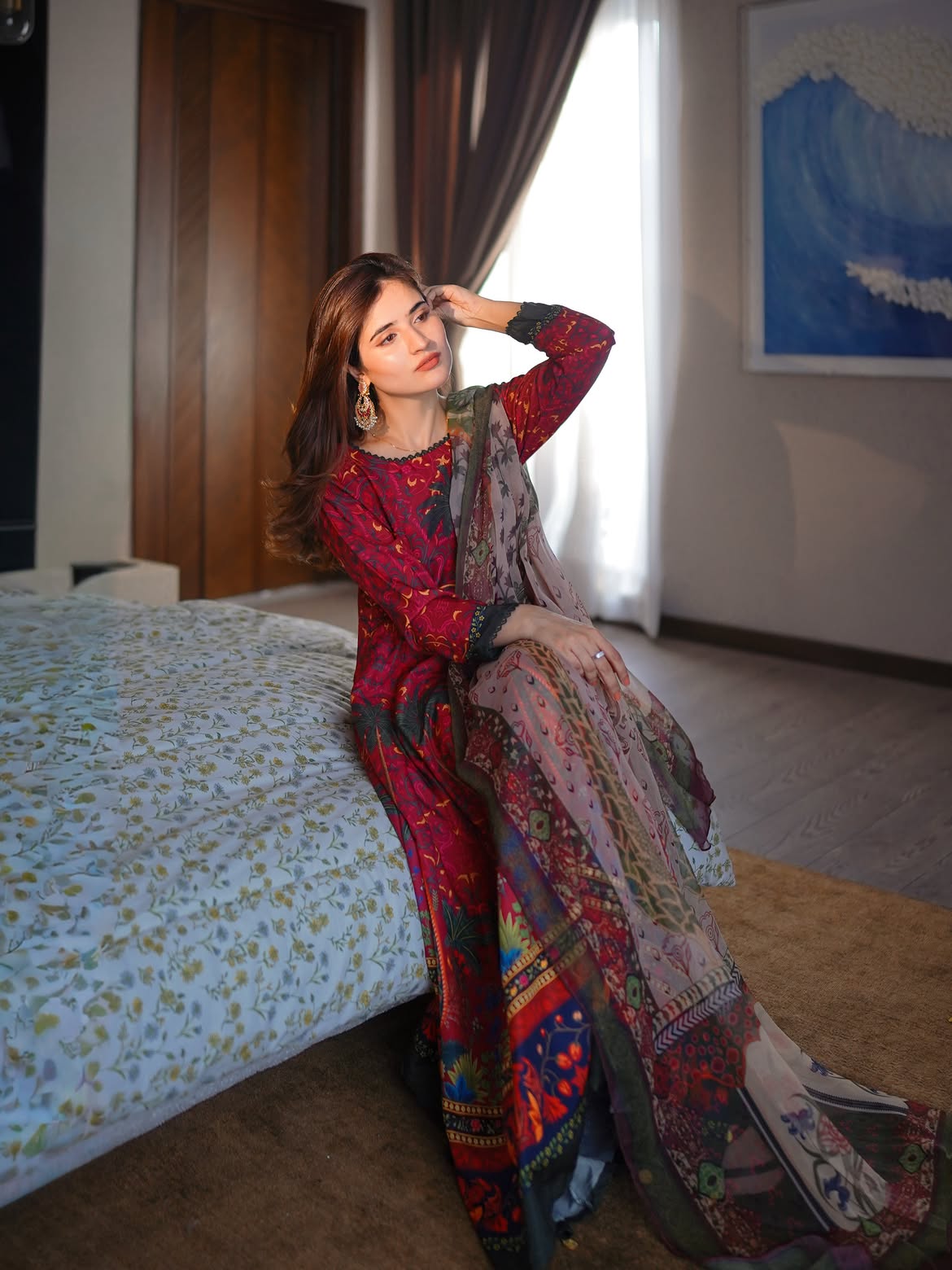 Mirha Digital Printed Maxi 2PCs