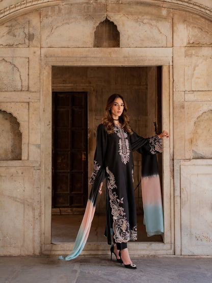 Bismal Embroidered 3-Piece Suit