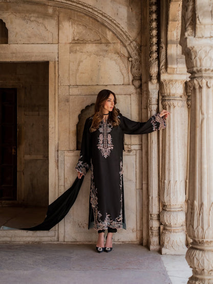 Bismal Embroidered 3-Piece Suit