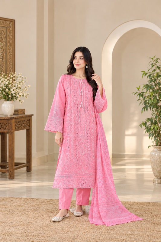 Gulabi Noor Embroidered 3-Piece