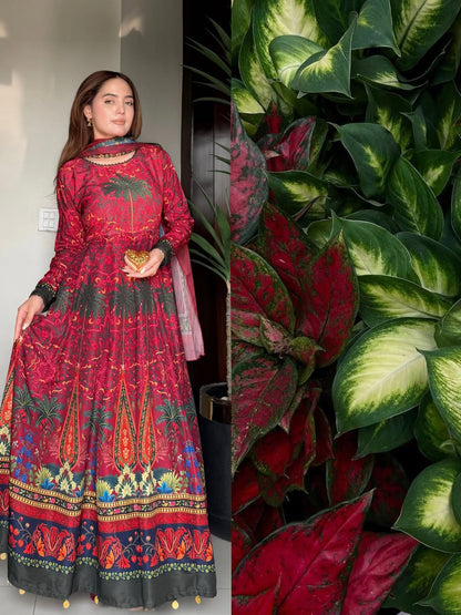 Mirha Digital Printed Maxi 2PCs
