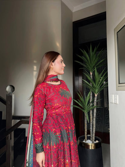 Mirha Digital Printed Maxi 2PCs
