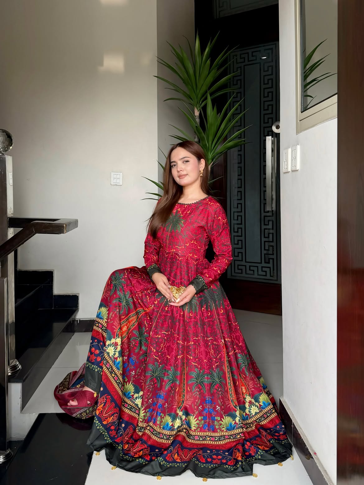 Mirha Digital Printed Maxi 2PCs