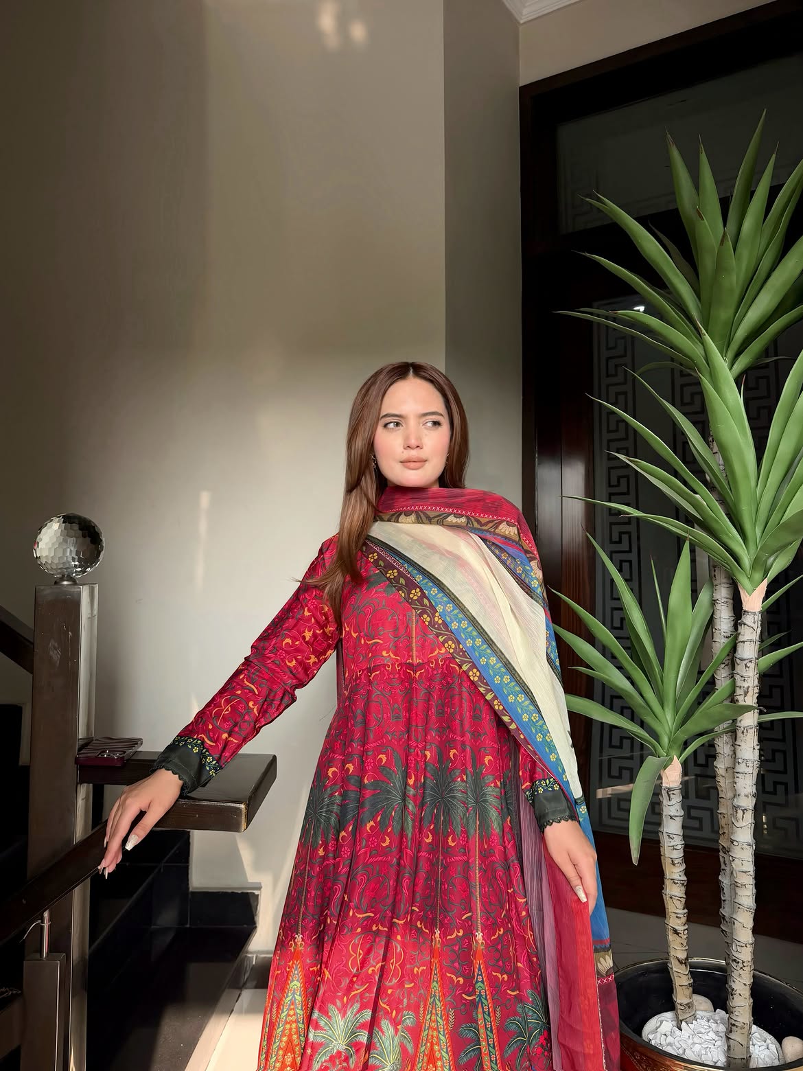 Mirha Digital Printed Maxi 2PCs