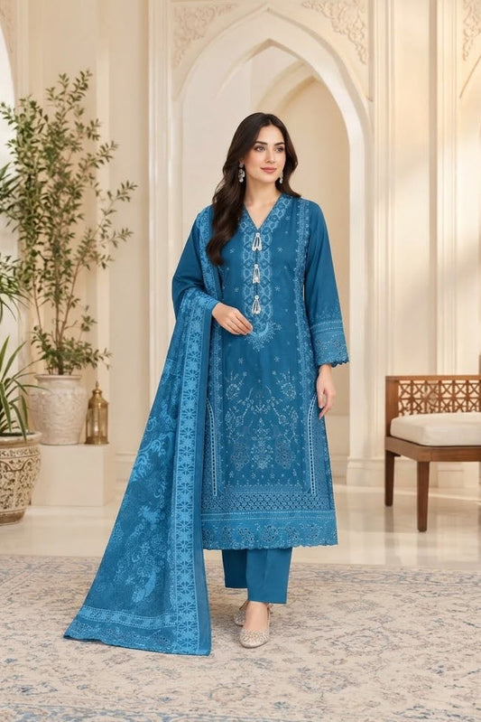 Mehrunisa Embroidered 3-Piece