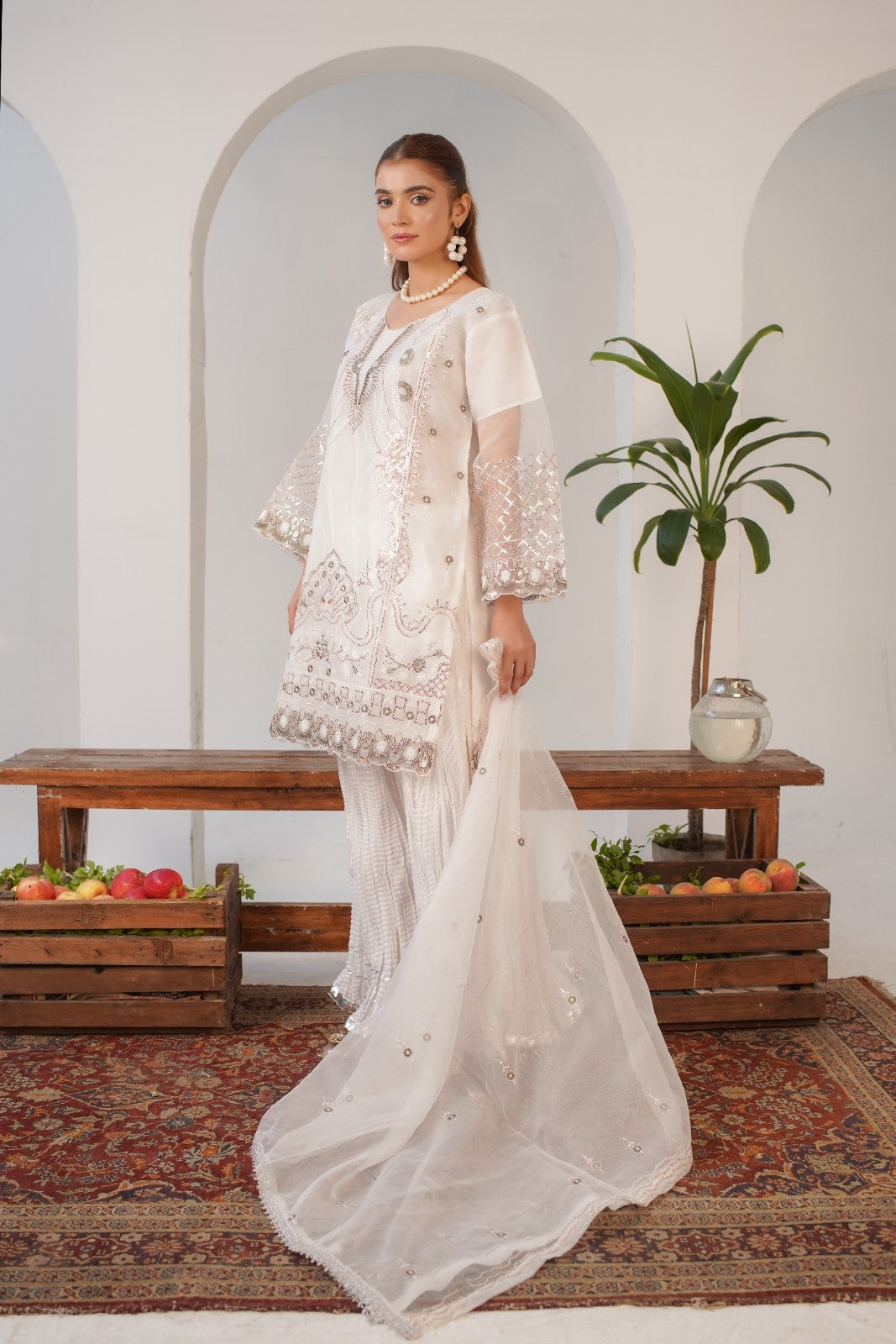 Opal Fancy (Embroided 3 PCs)