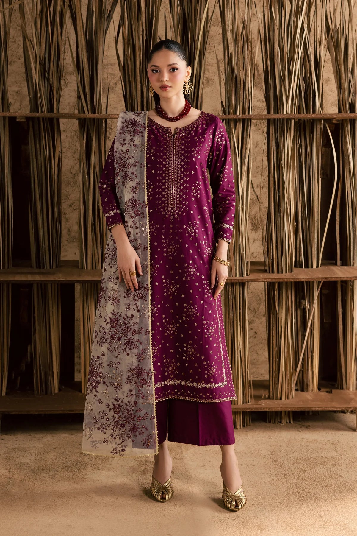 Oslo Embroided 3 PCs (Fully Embroided Dupatta)