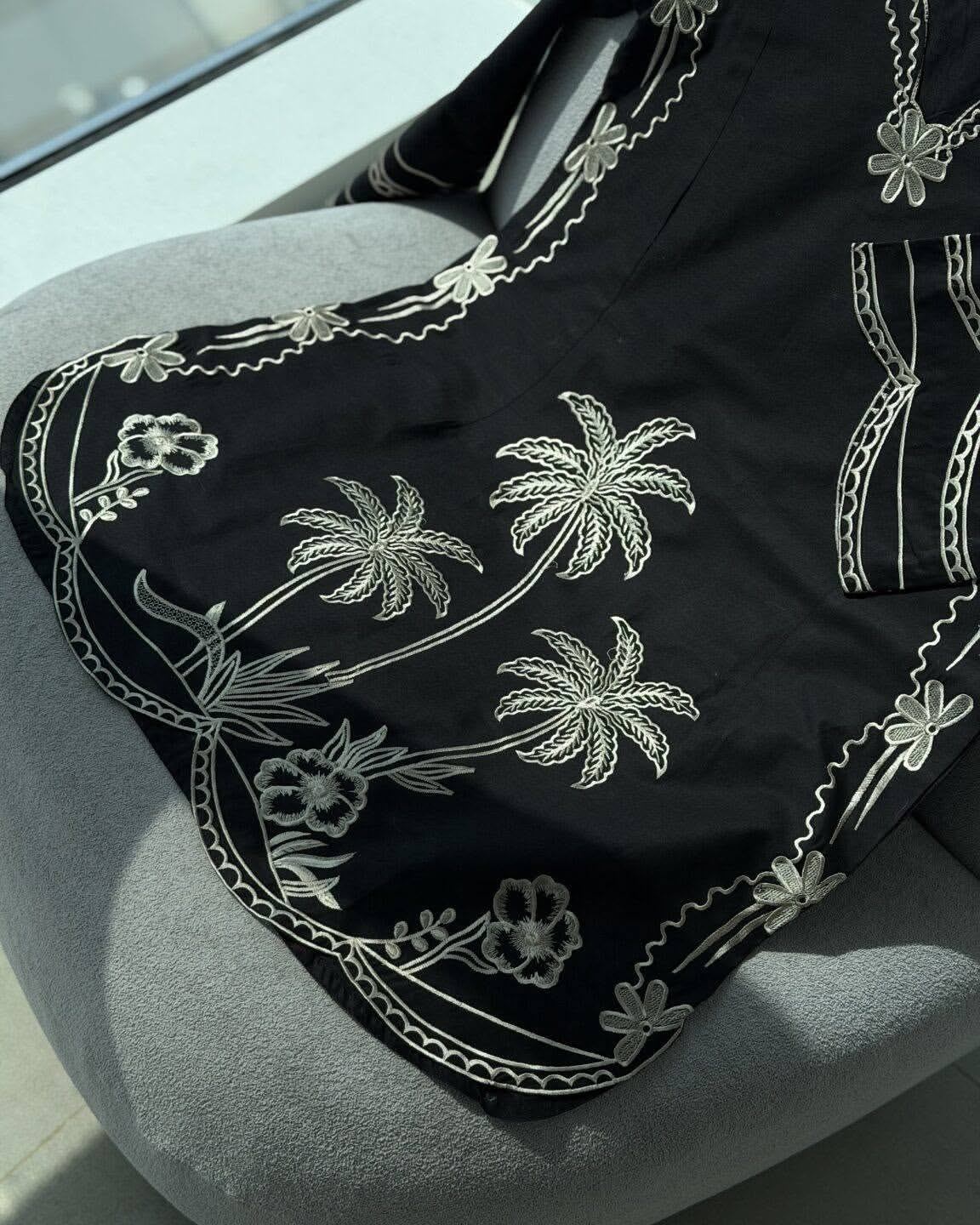 BLACK Beauty Embroided 2 PCs