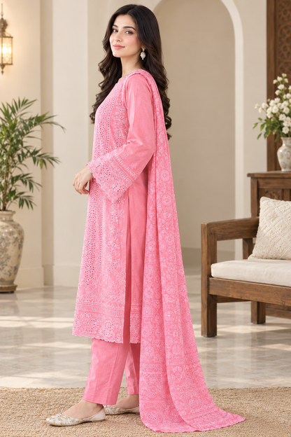 Gulabi Noor Embroidered 3-Piece