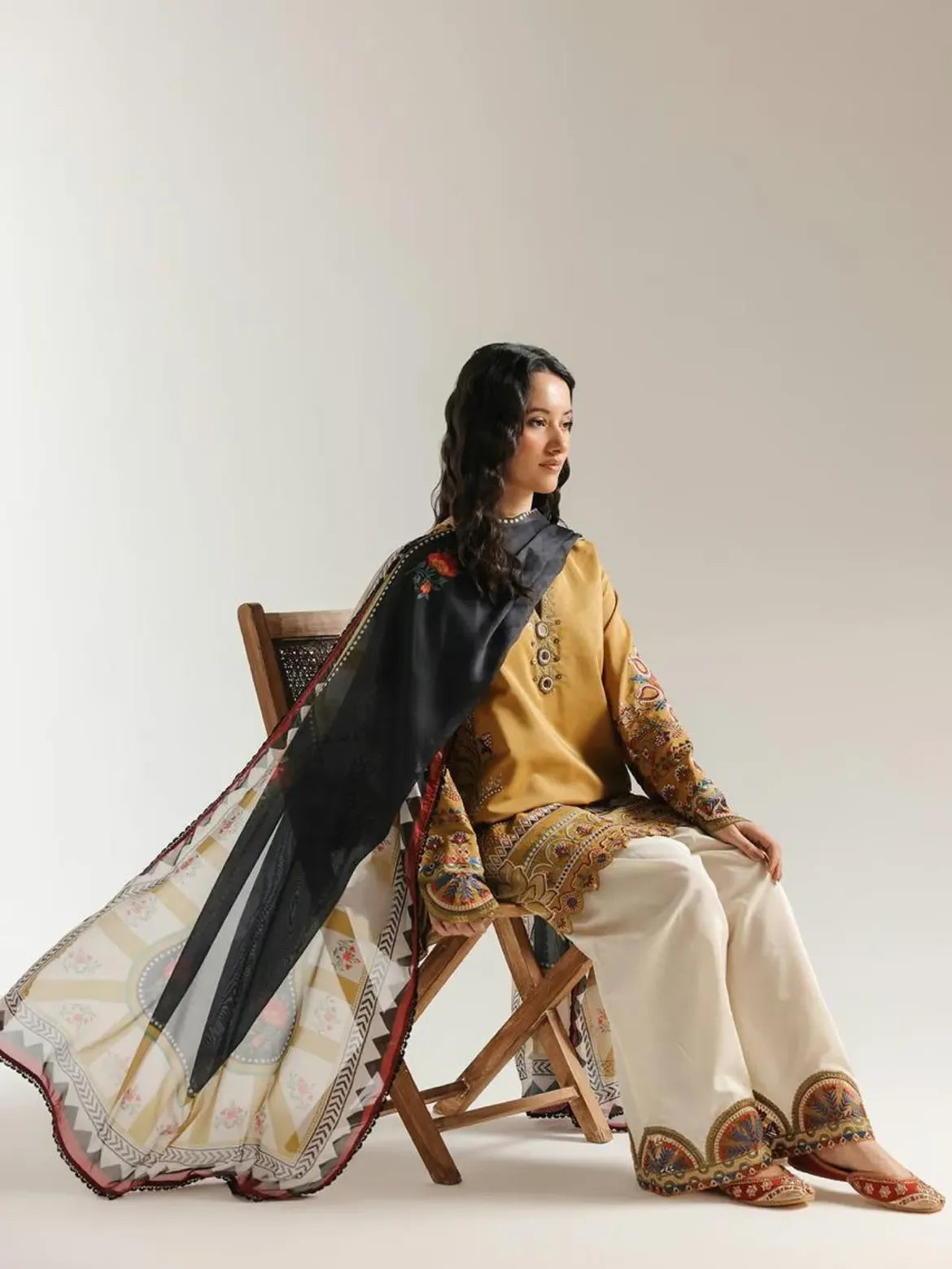 Sundas Embroided 3 PCs