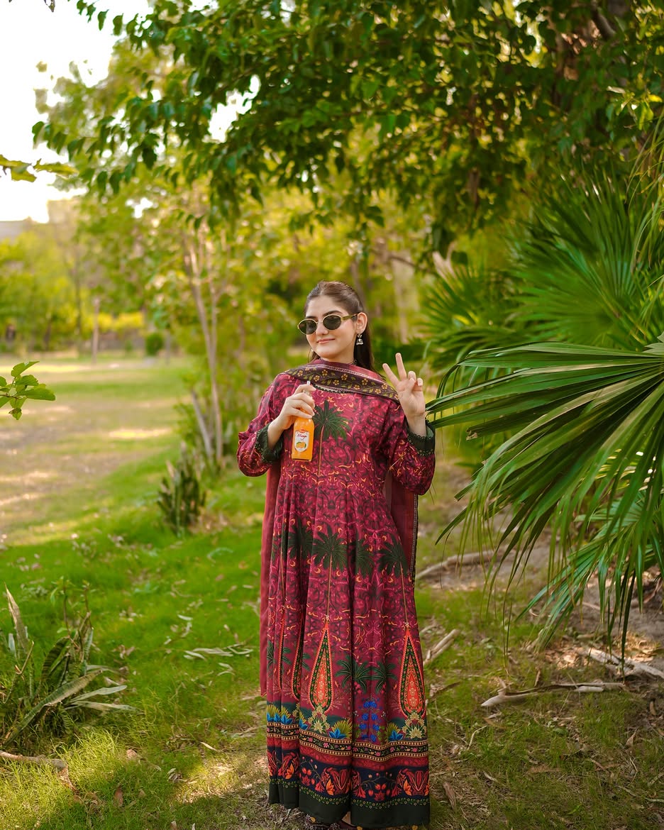 Mirha Digital Printed Maxi 2PCs