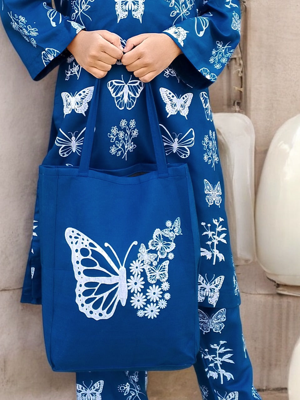 Butterfly (Stitched 2 Pcs) With Free Bag