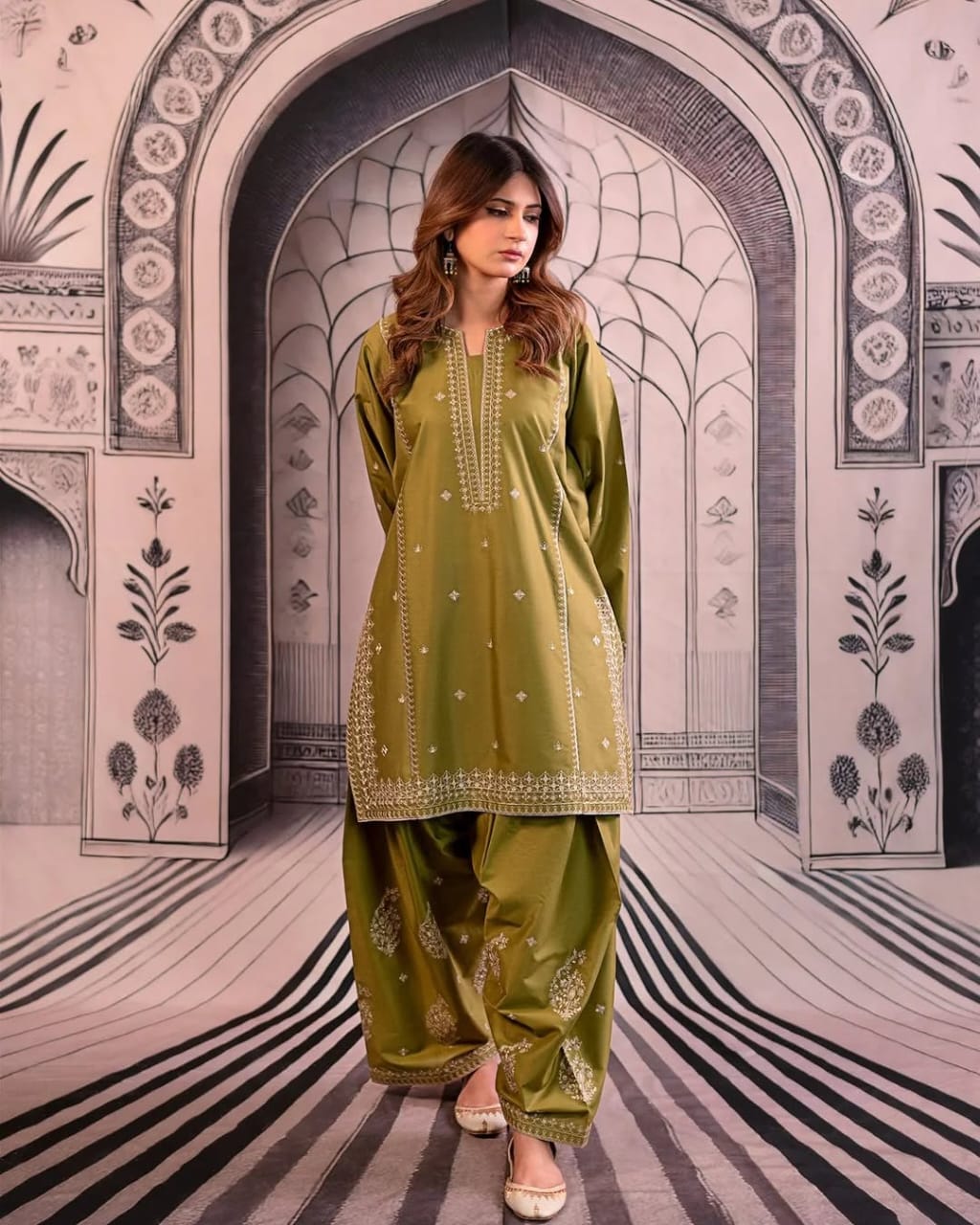 Nihal (Embroided 2  PCs)