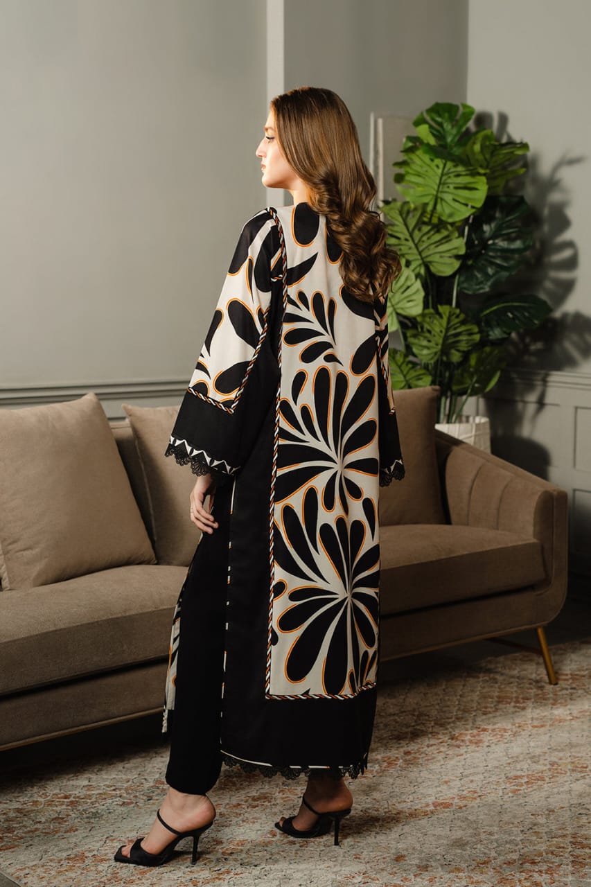 Lulusar black ( Stitched 2 Pcs )