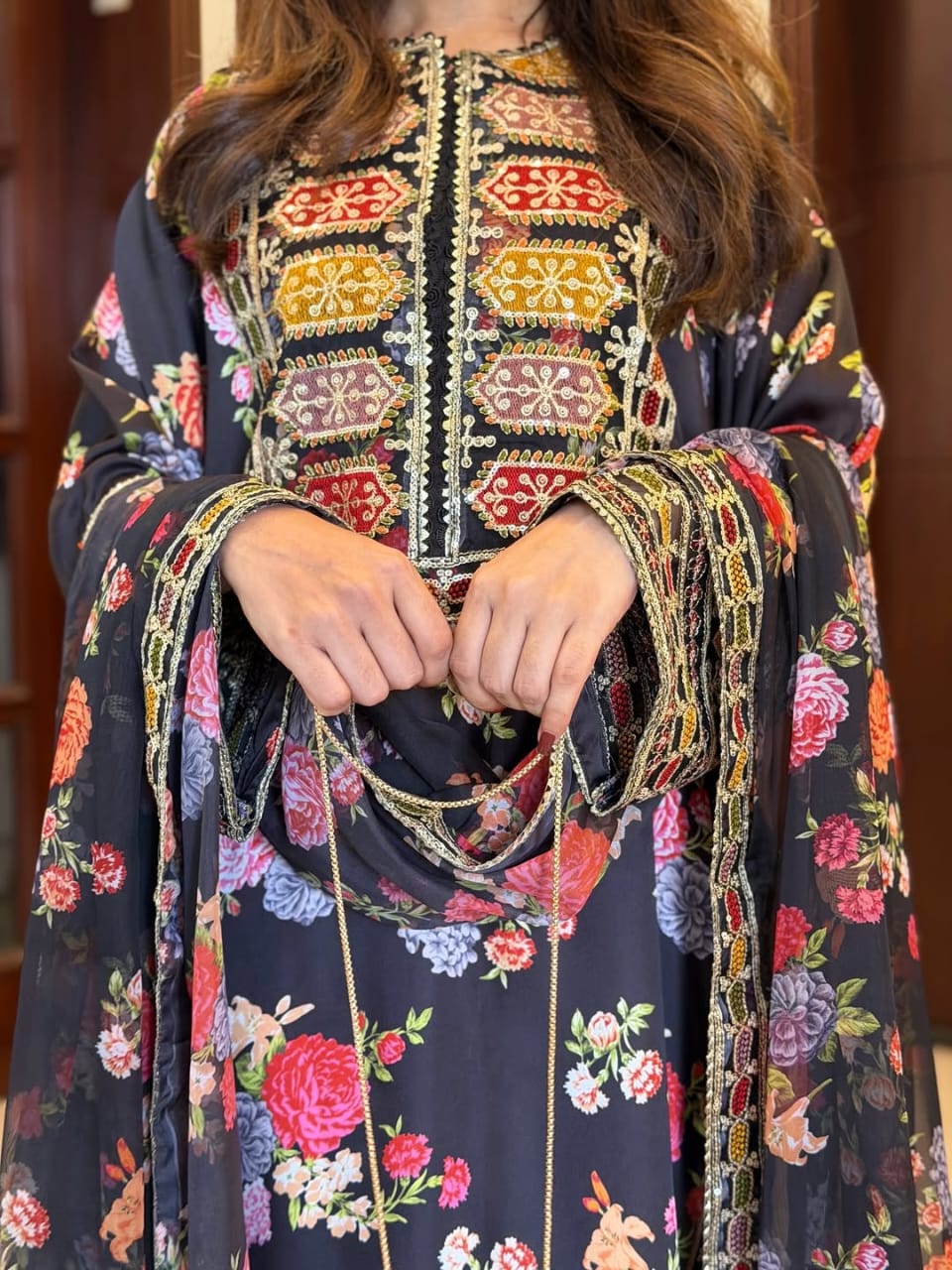 Bulbul Digital Embroidery 3 PCs