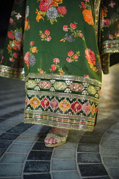 Aleena Digital Embroidery 3 PCs