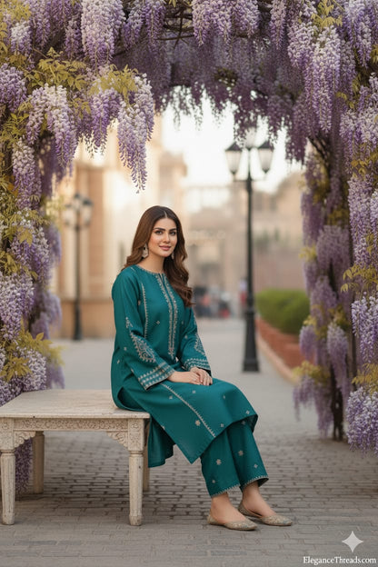 Emberelle ( Stitched 2 Pcs )