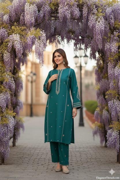 Emberelle ( Stitched 2 Pcs )