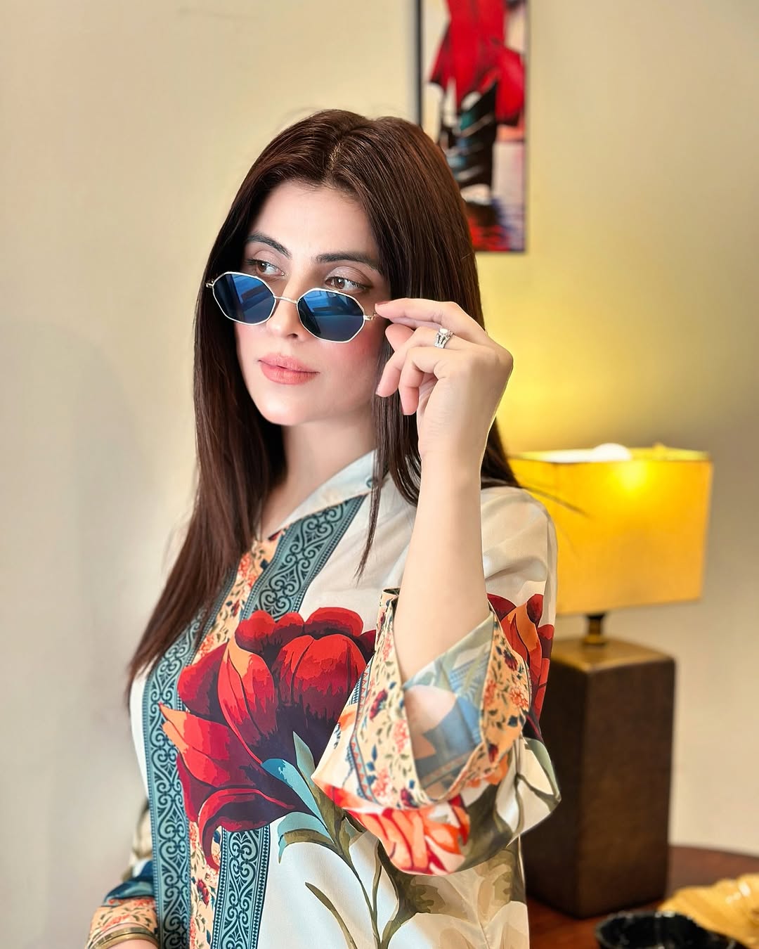 Majestic Rose OffWhite (Digital Printed 2 Pcs)