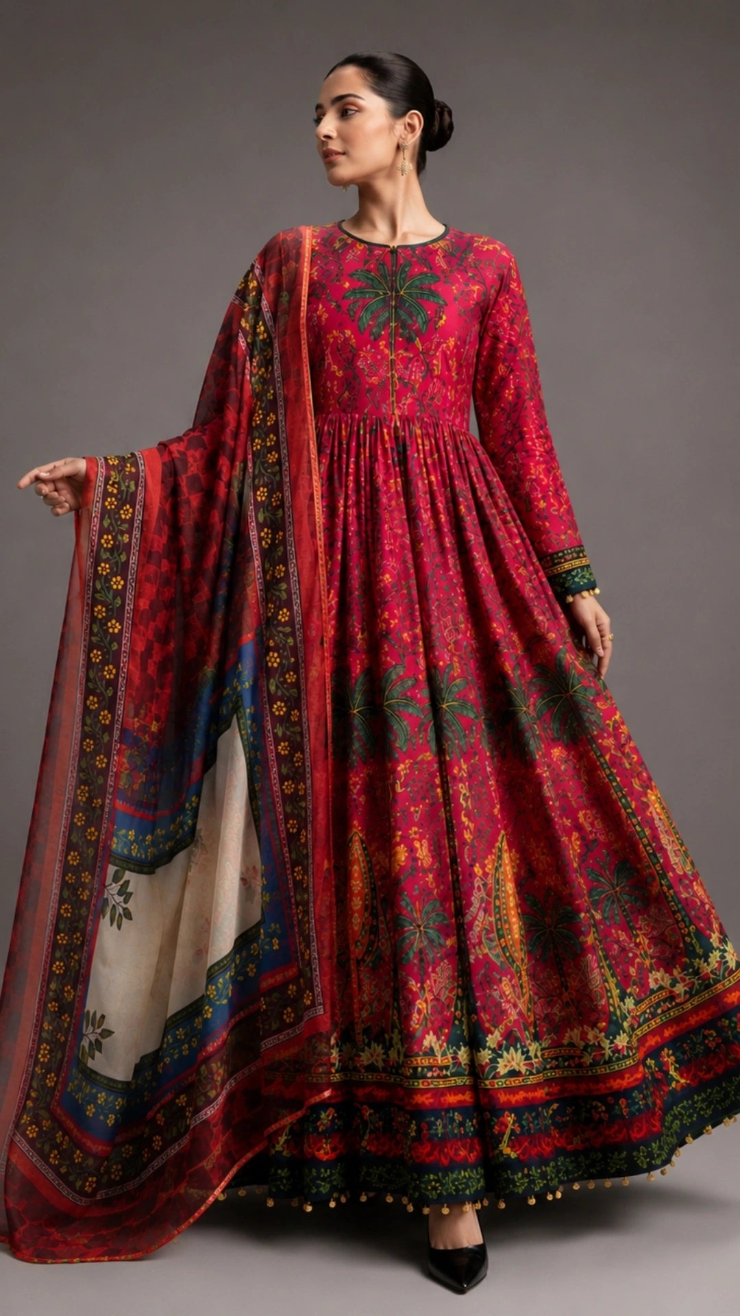 Mirha Digital Printed Maxi 2PCs