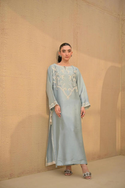Garnesh Silk Embroided 2 PCs