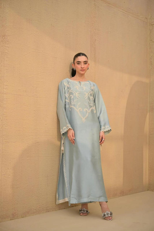 Garnesh Silk Embroided 2 PCs