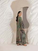 Mohangni Silk Printed Kaftaan 2 PCs